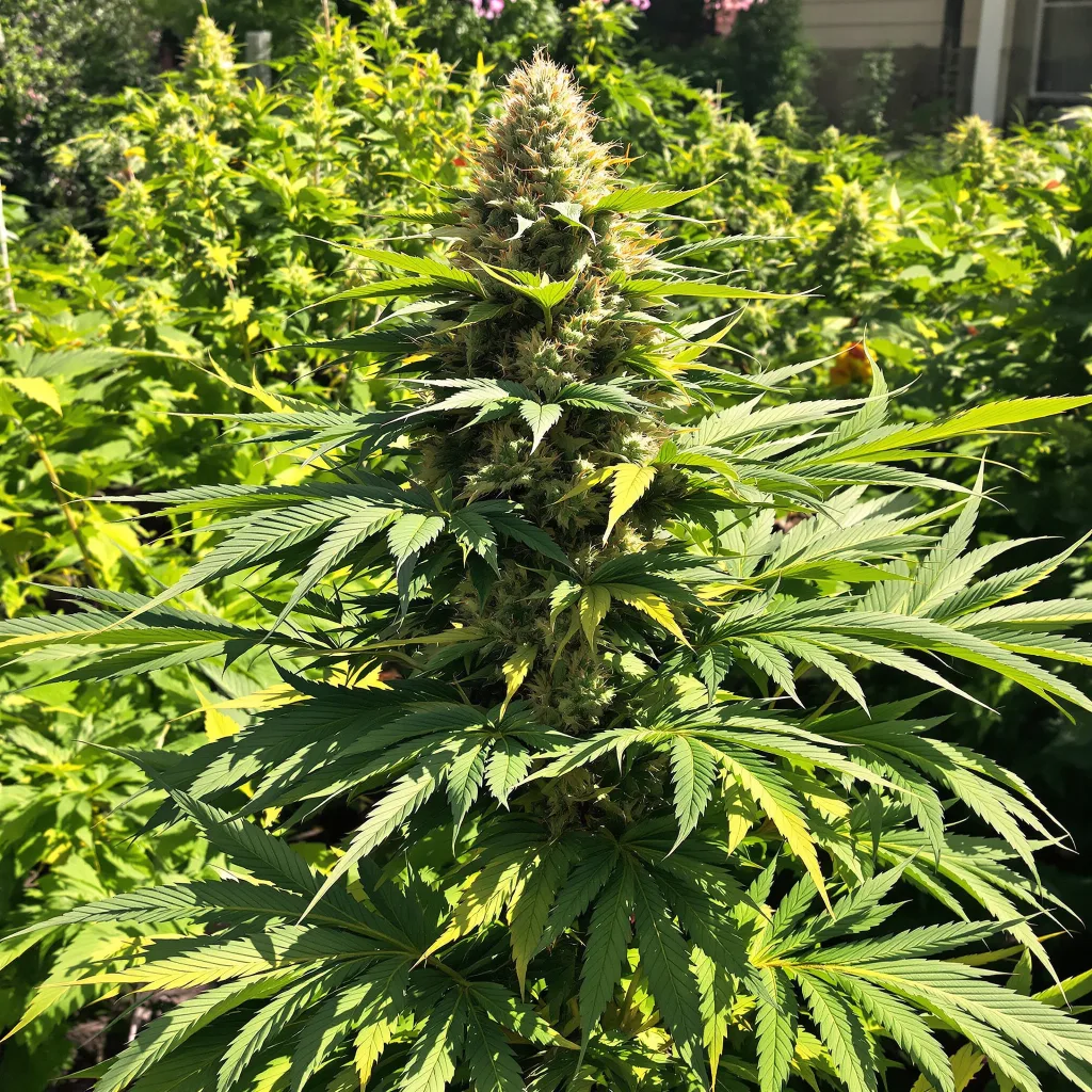 Dakini Kush 88% indica / 12% sativa — flor con tricomas visibles