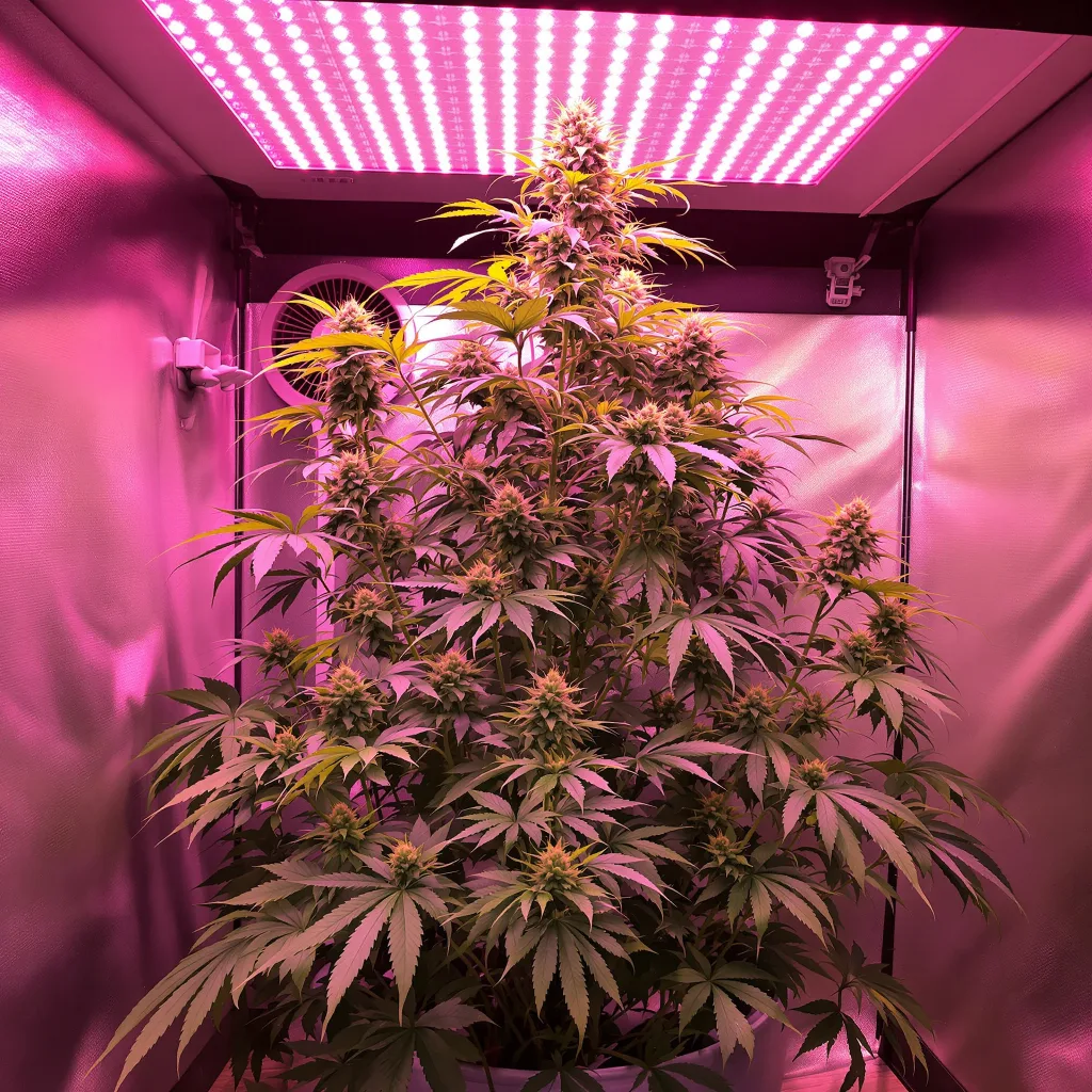 Planta de cannabis Damnesia en fase de floración — 60-100 cm autofloración
