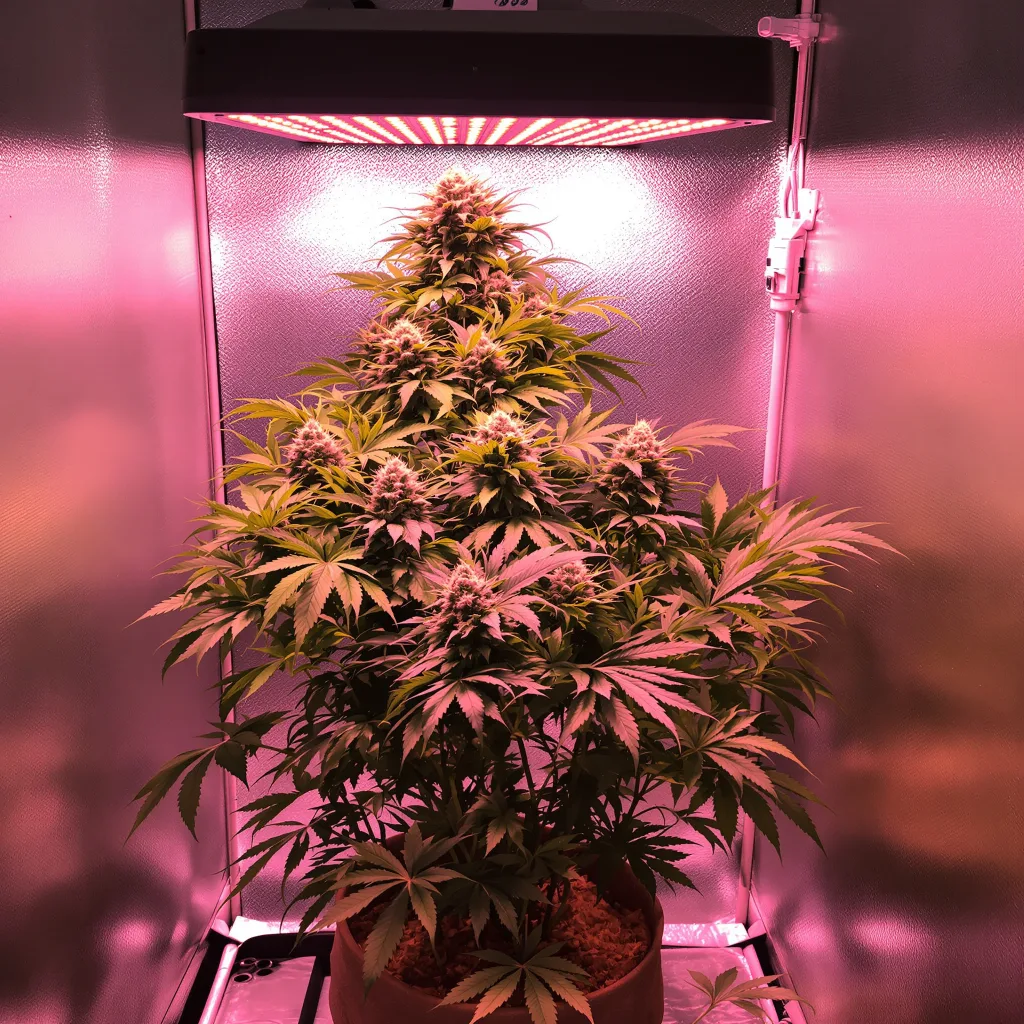 Planta de cannabis Danky Doodle en fase de floración — 90-130 cm feminizada