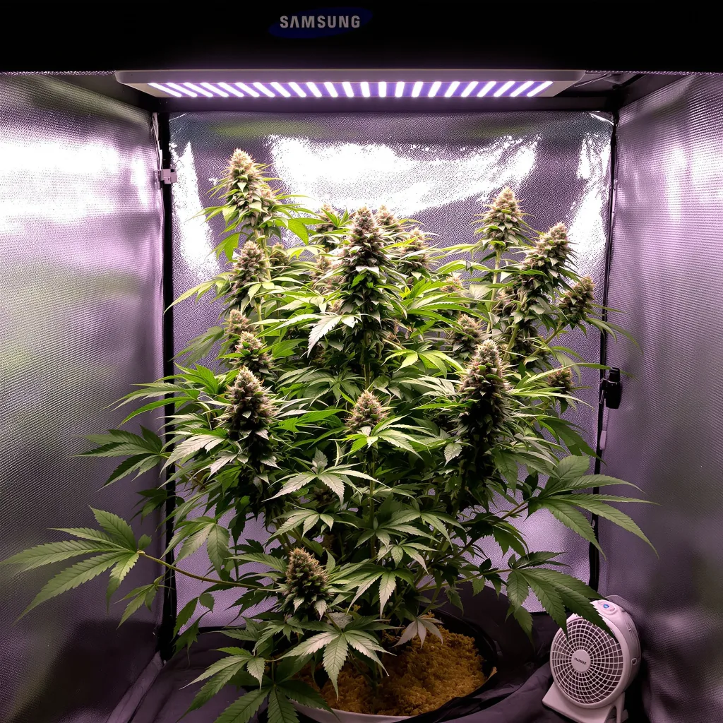 Planta de cannabis Dark Star en fase de floración — 90-130 cm feminizada