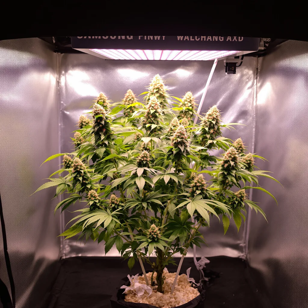 Planta de cannabis Darth Vader en fase de floración — 90-130 cm feminizada