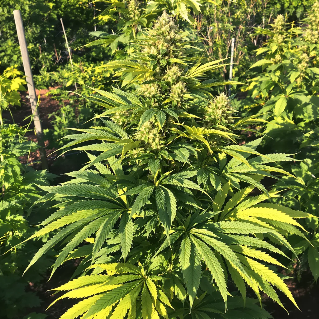 Darth Vader OG 75% indica / 25% sativa — flor con tricomas visibles
