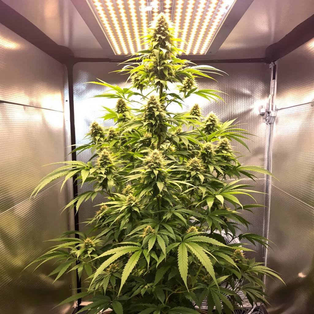Planta de cannabis Deadly Sativas Mixpack en fase de floración — 150-200 cm feminizada