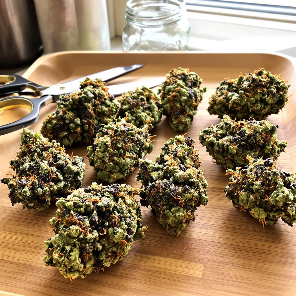Deadwood 72% indica / 28% sativa — flor con tricomas visibles