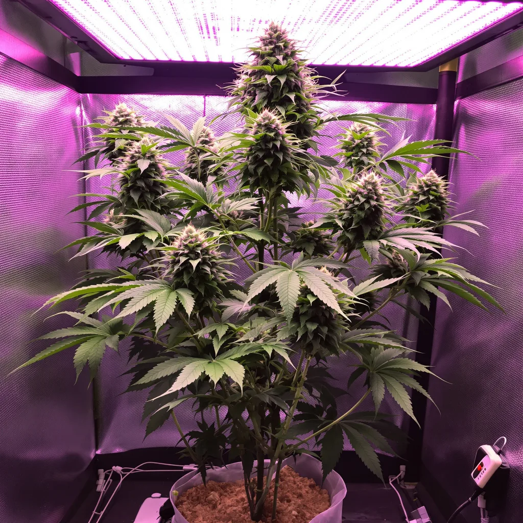 Planta de cannabis Death Bubba en fase de floración — 90-130 cm feminizada
