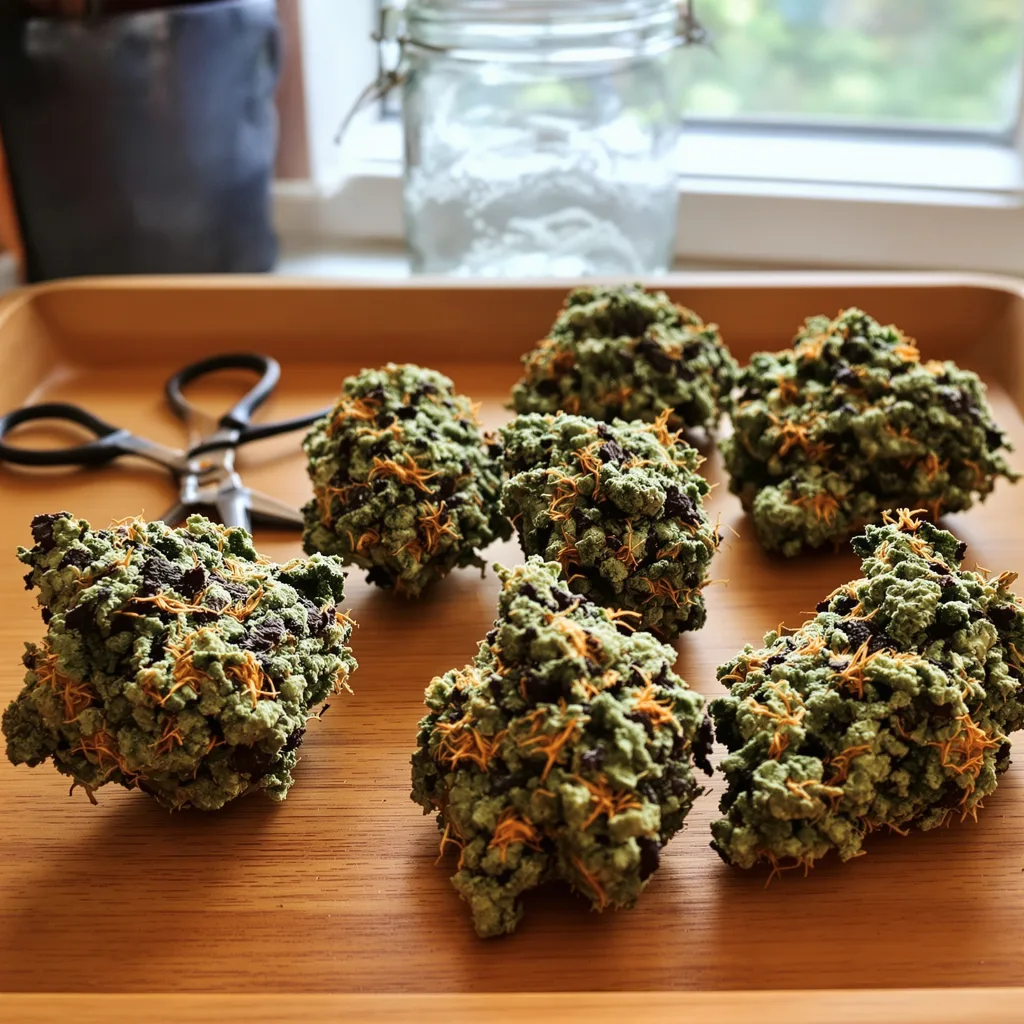Deep Chunk 89% indica / 11% sativa — flor con tricomas visibles
