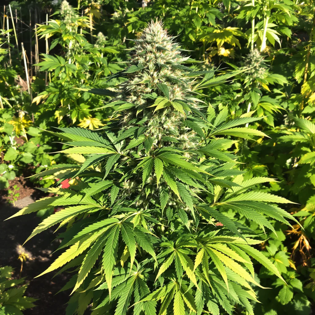 Deep Purple 70% indica / 20% sativa — flor con tricomas visibles