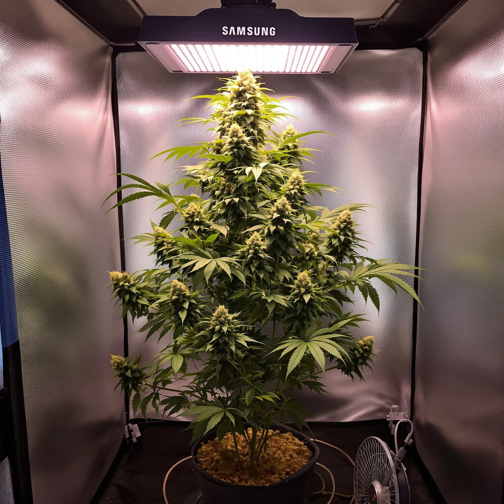 Planta de cannabis Diablo en fase de floración — 120-180 cm feminizada