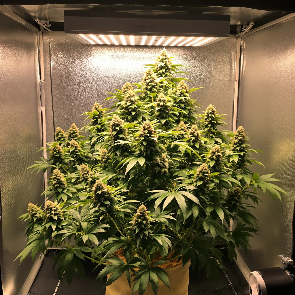 Planta de cannabis Diamond OG en fase de floración — 60-100 cm autofloración