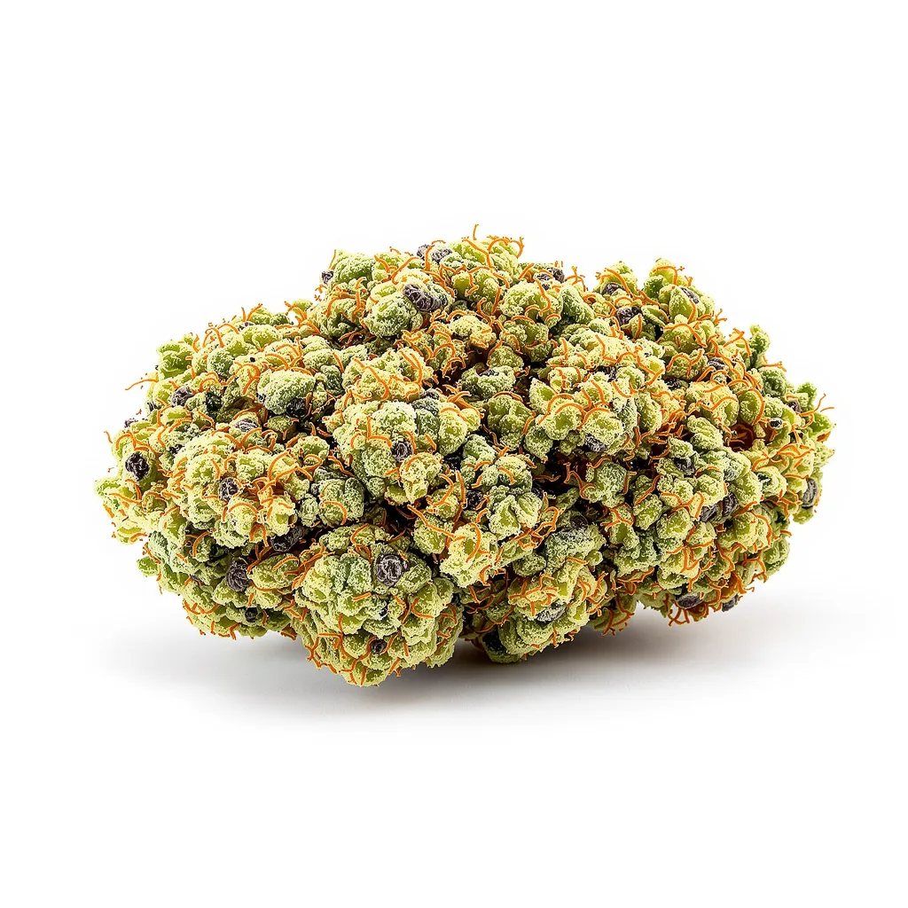 Digweed 39% indica / 61% sativa — flor con tricomas visibles