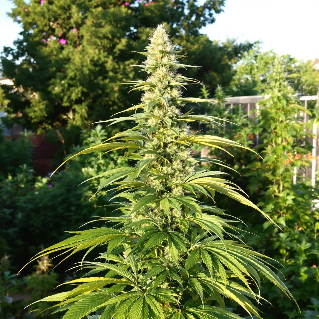 Dirty Girl 30% indica / 70% sativa — flor con tricomas visibles