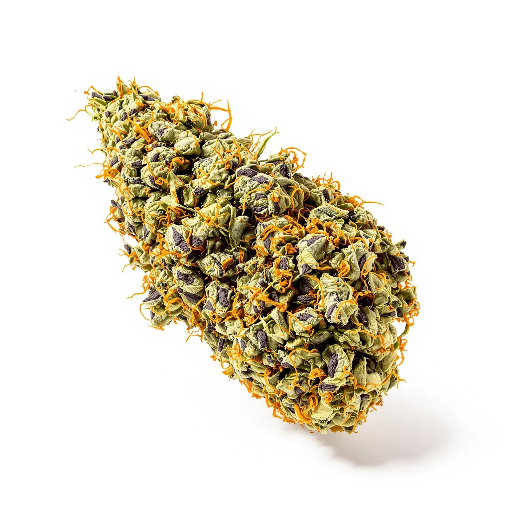 Disney Blue 78% indica / 22% sativa — flor con tricomas visibles