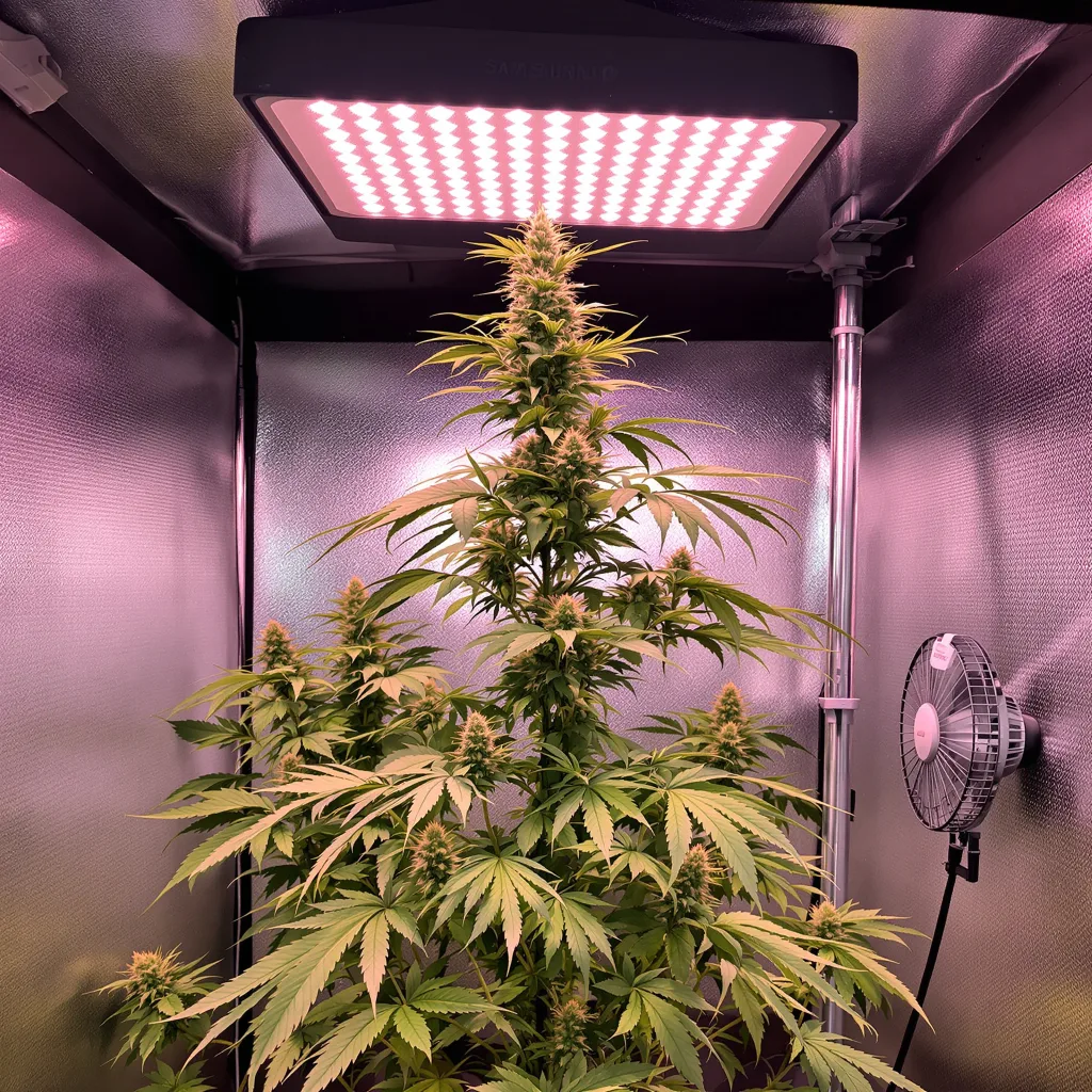 Planta de cannabis Dizzy OG en fase de floración — 60-100 cm autofloración