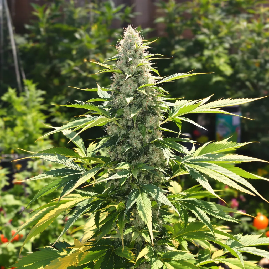 Dogwalker OG 78% indica / 22% sativa — flor con tricomas visibles