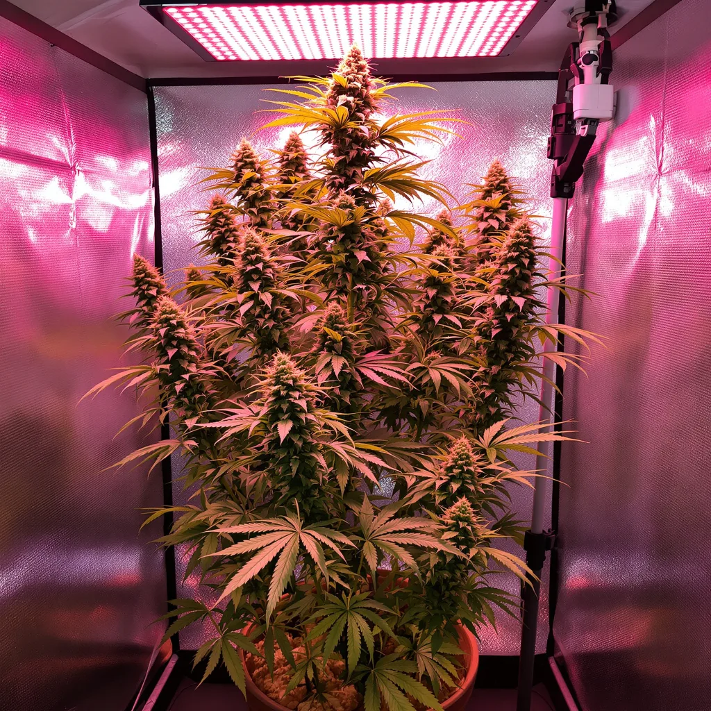Planta de cannabis Doobiebird Daydream en fase de floración — 150-200 cm feminizada