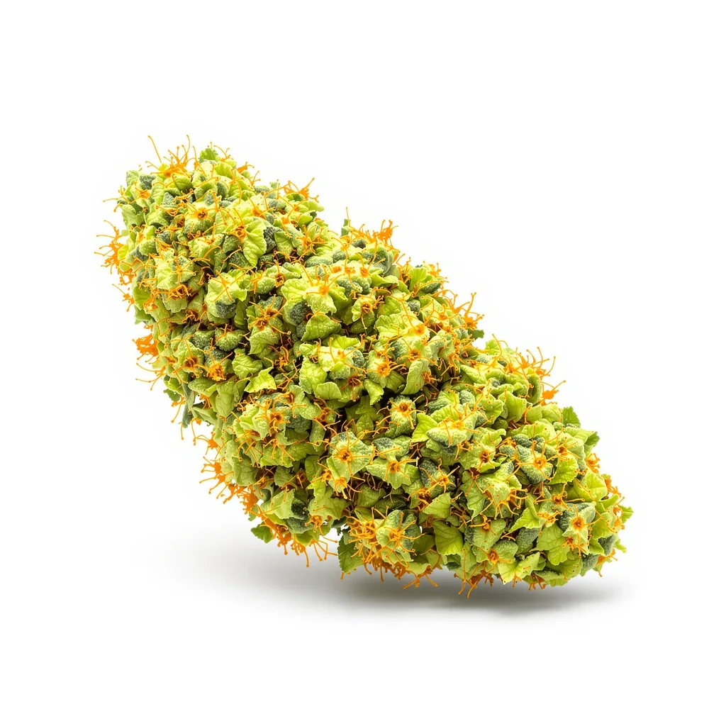 Doobiebird Daydream 20% indica / 80% sativa — flor con tricomas visibles