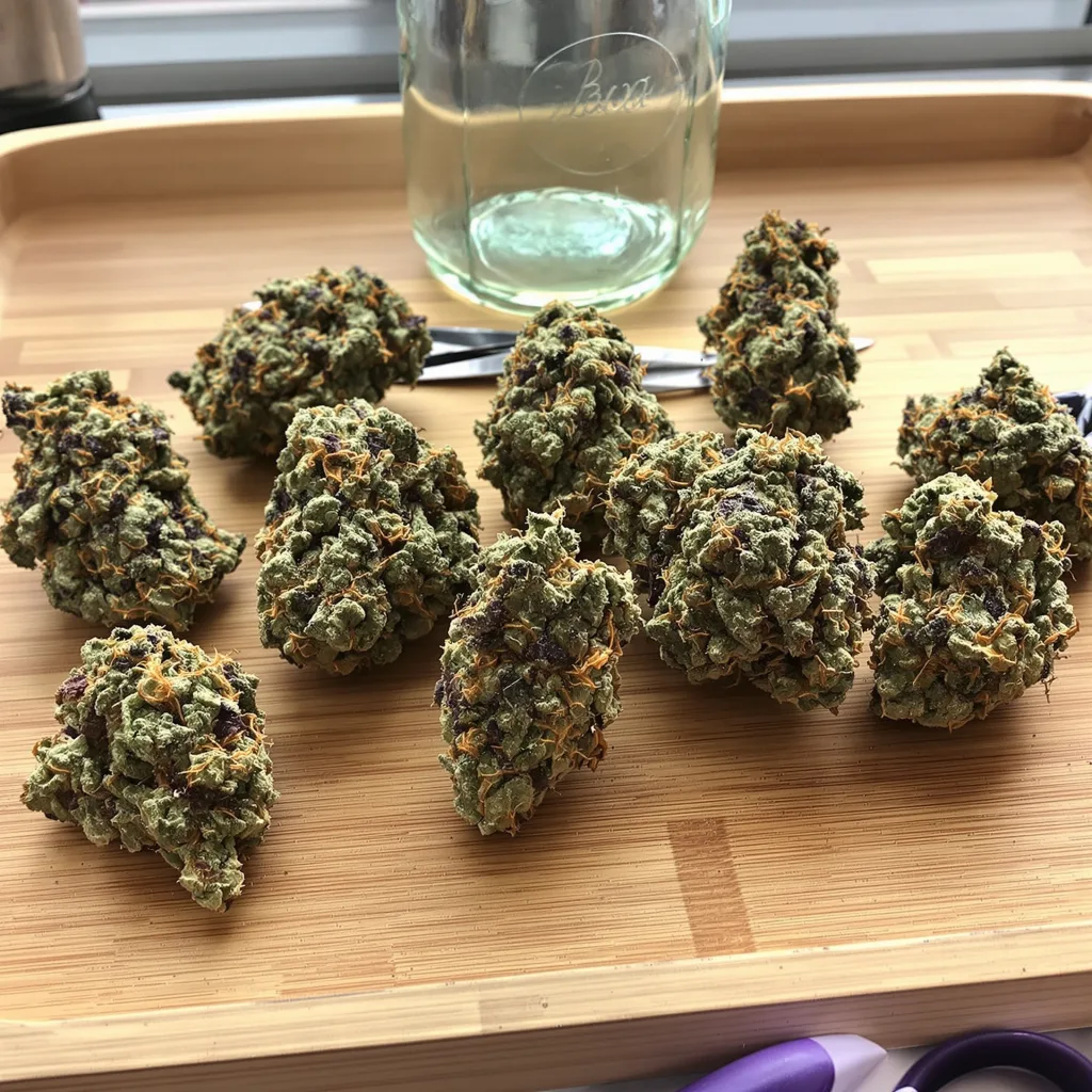 Dorit 83% indica / 17% sativa — flor con tricomas visibles