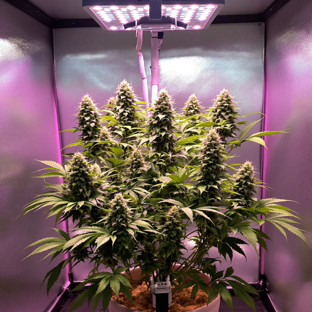 Planta de cannabis Dream Berry en fase de floración — 60-100 cm autofloración