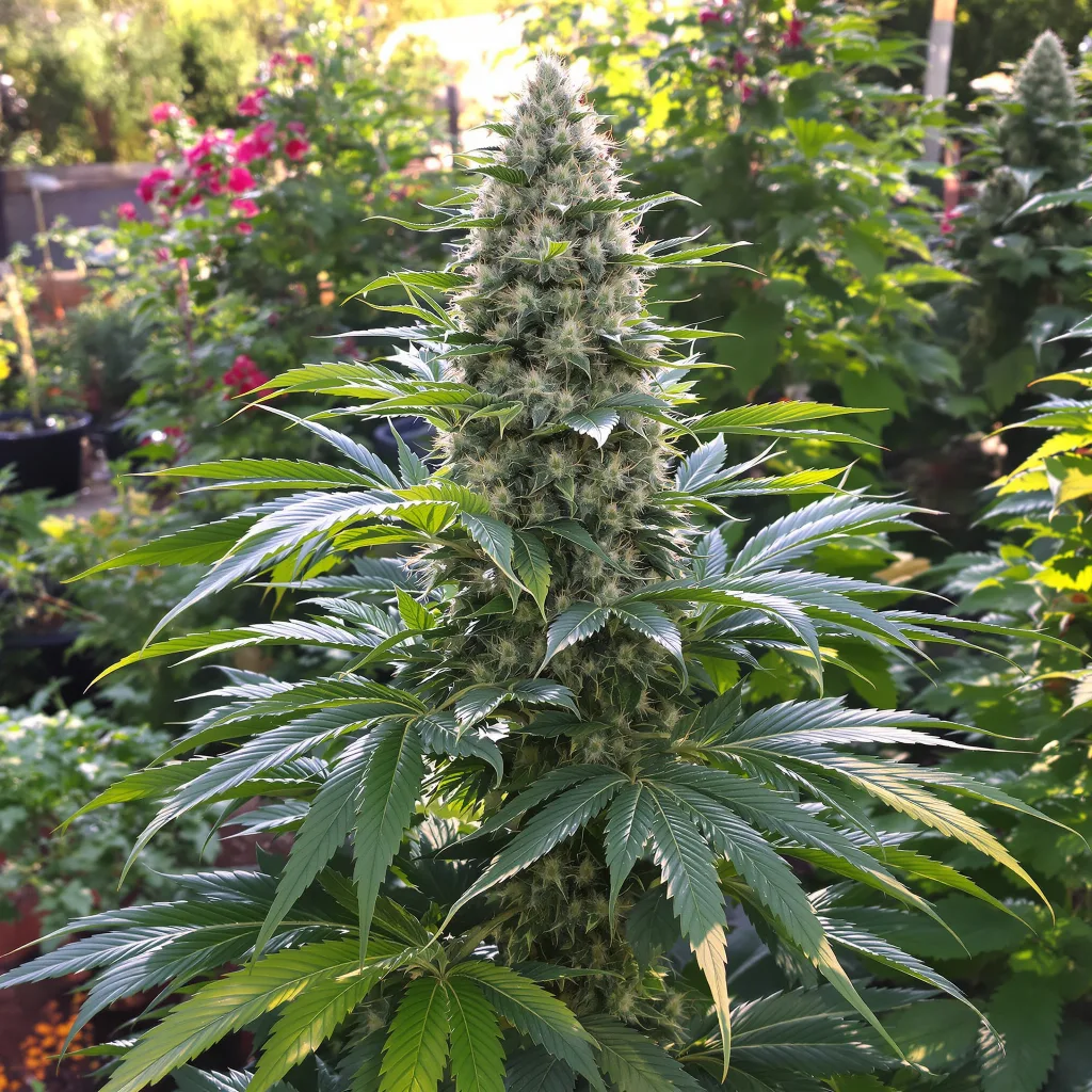 Dream Berry 78% indica / 22% sativa — flor con tricomas visibles