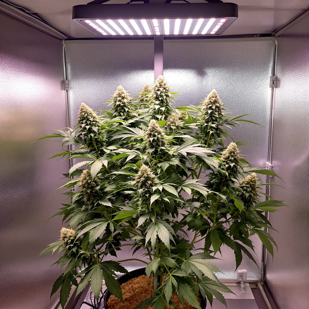 Planta de cannabis Dream Queen en fase de floración — 90-130 cm feminizada
