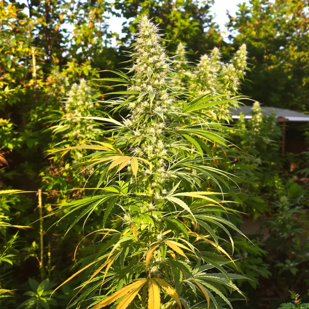 Durban Poison 50% indica / 90% sativa — flor con tricomas visibles