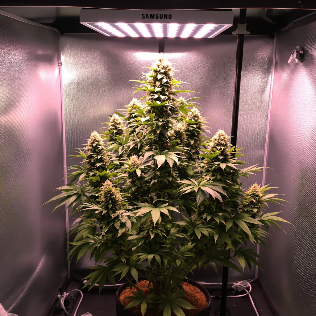 Planta de cannabis Durga Mata en fase de floración — 90-130 cm feminizada