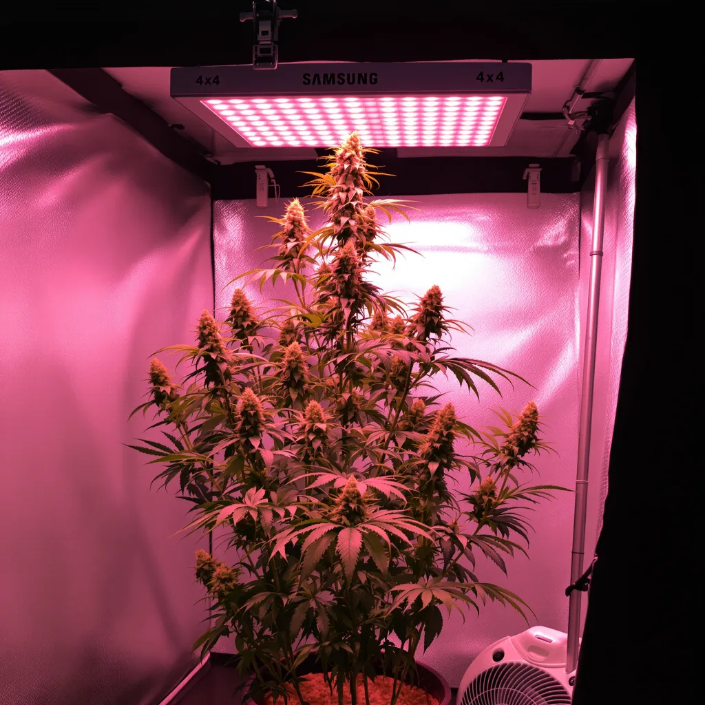 Planta de cannabis Dutch Hawaiian en fase de floración — 150-200 cm feminizada