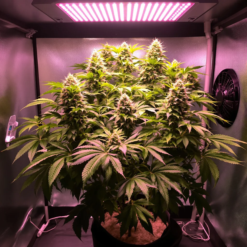 Planta de cannabis Dutch Kush en fase de floración — 60-100 cm autofloración