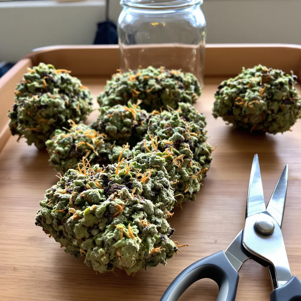 Dutchberry 40% indica / 60% sativa — flor con tricomas visibles