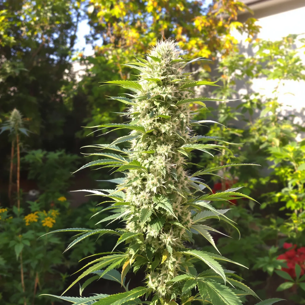 Dutchberry 40% indica / 60% sativa — flor con tricomas visibles