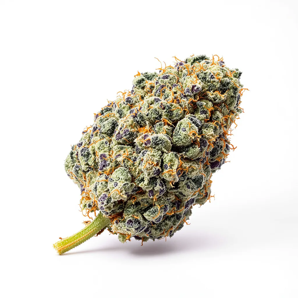 Early Miss 45% indica / 55% sativa — flor con tricomas visibles