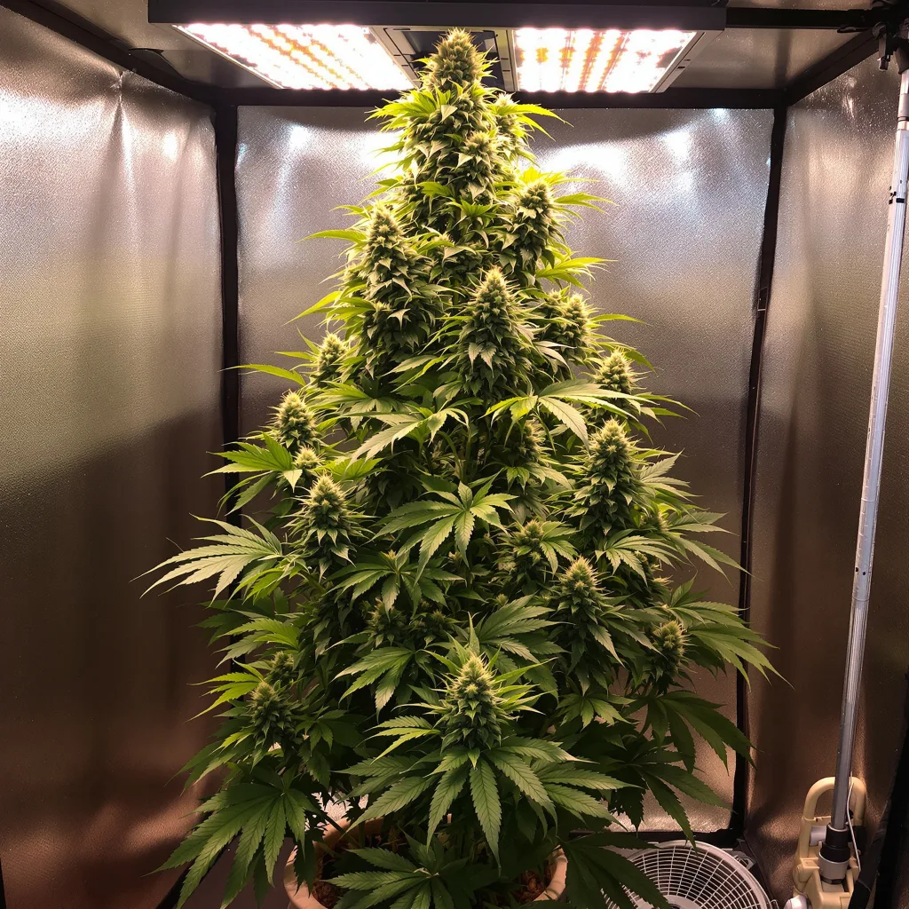 Planta de cannabis East Coast Sour Diesel en fase de floración — 150-200 cm feminizada