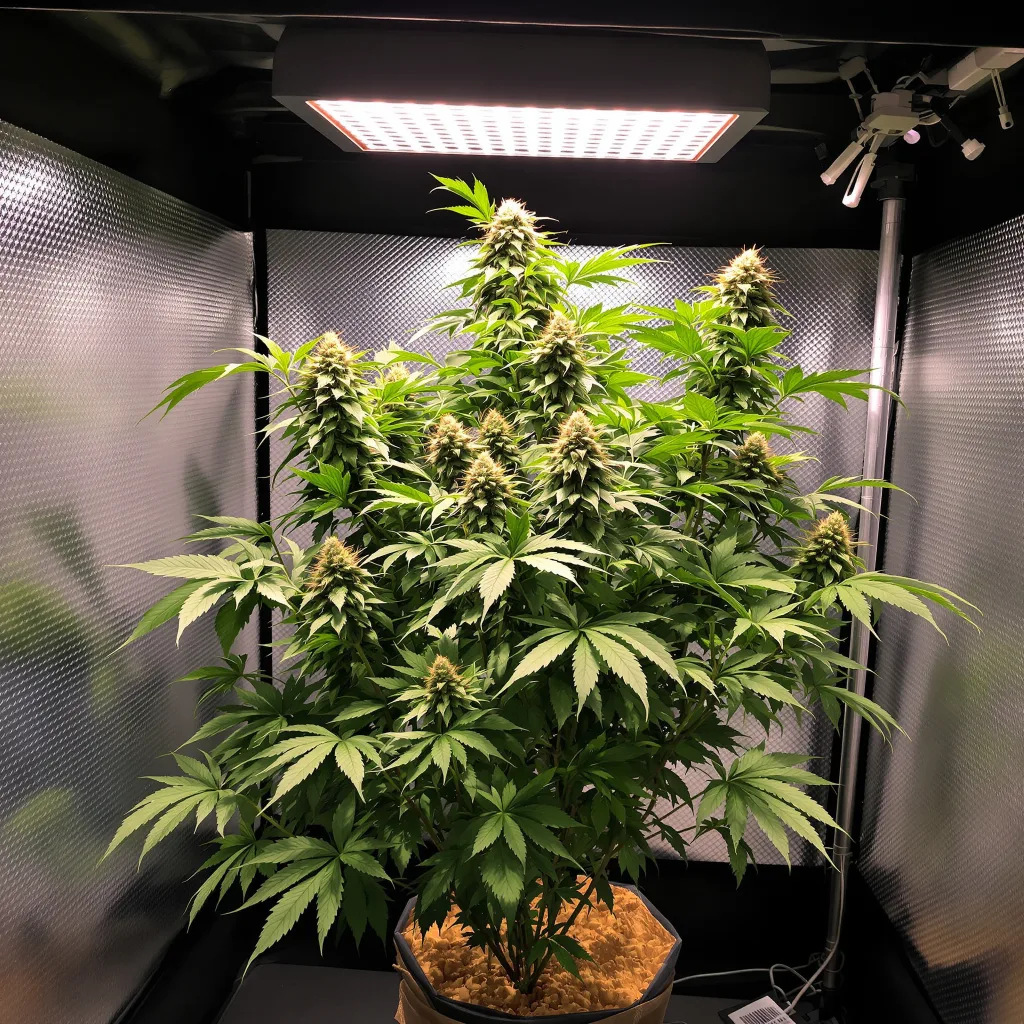Planta de cannabis Ecto Cooler en fase de floración — 90-130 cm feminizada