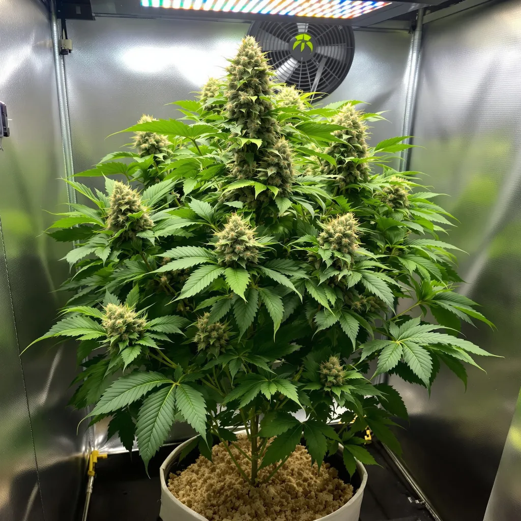 Planta de cannabis Edelweiss en fase de floración — 90-130 cm feminizada