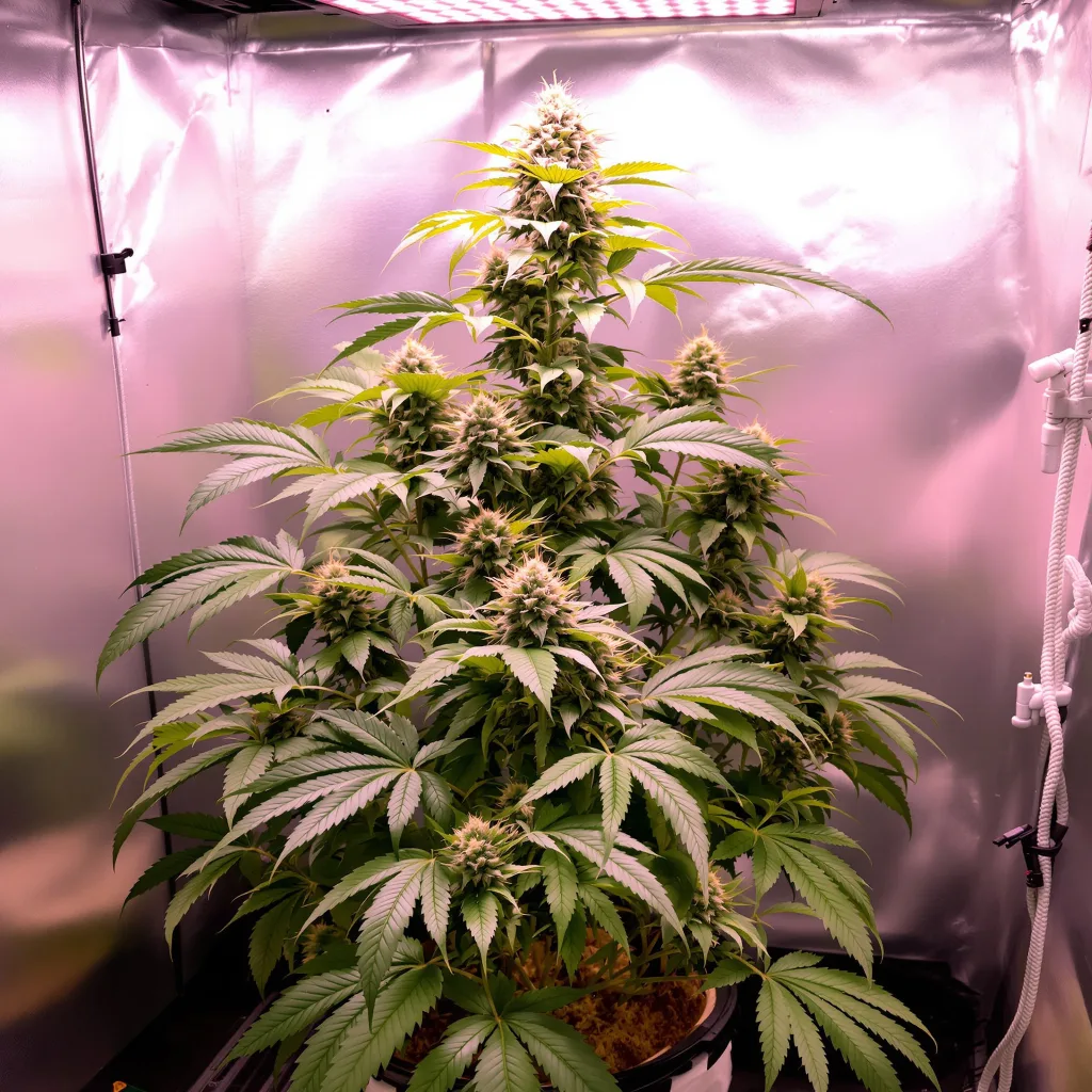 Planta de cannabis El Chapo OG en fase de floración — 60-100 cm autofloración
