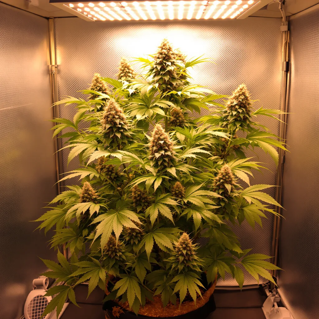 Planta de cannabis El Jefe en fase de floración — 90-130 cm feminizada