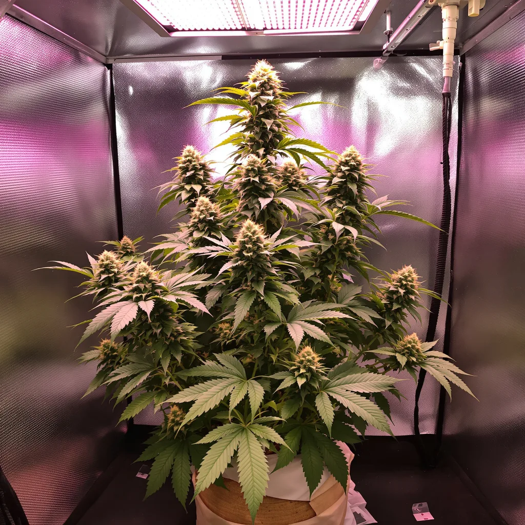 Planta de cannabis Electric Blue en fase de floración — 90-130 cm feminizada
