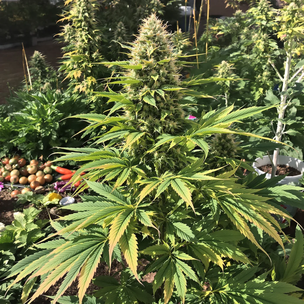 Eran Almog 85% indica / 15% sativa — flor con tricomas visibles
