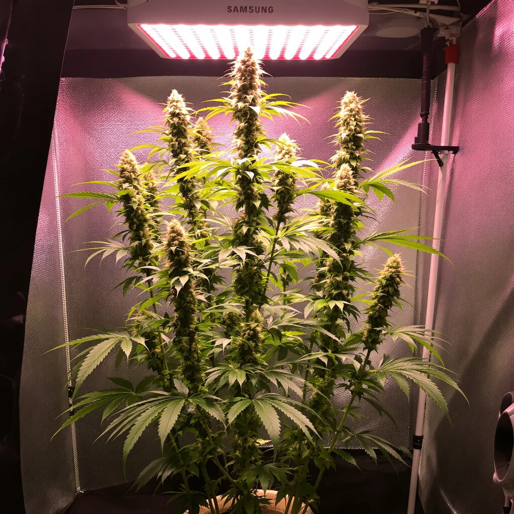 Planta de cannabis Euforia en fase de floración — 60-100 cm autofloración