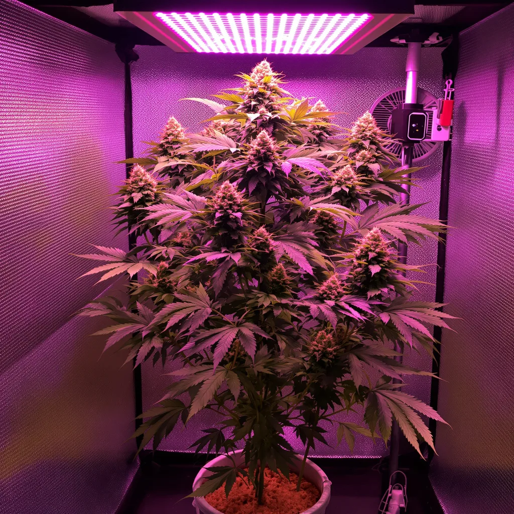 Planta de cannabis Euphoria Cookies en fase de floración — 60-100 cm autofloración