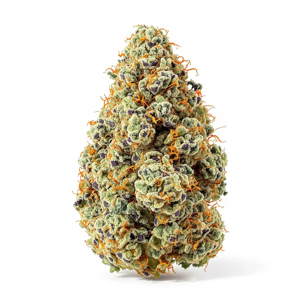 Euphoria Cookies 38% indica / 62% sativa — flor con tricomas visibles