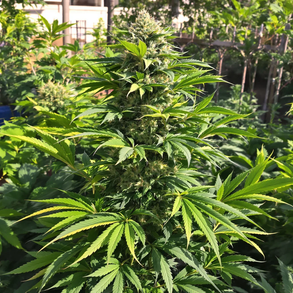 Everlast 80% indica / 20% sativa — flor con tricomas visibles