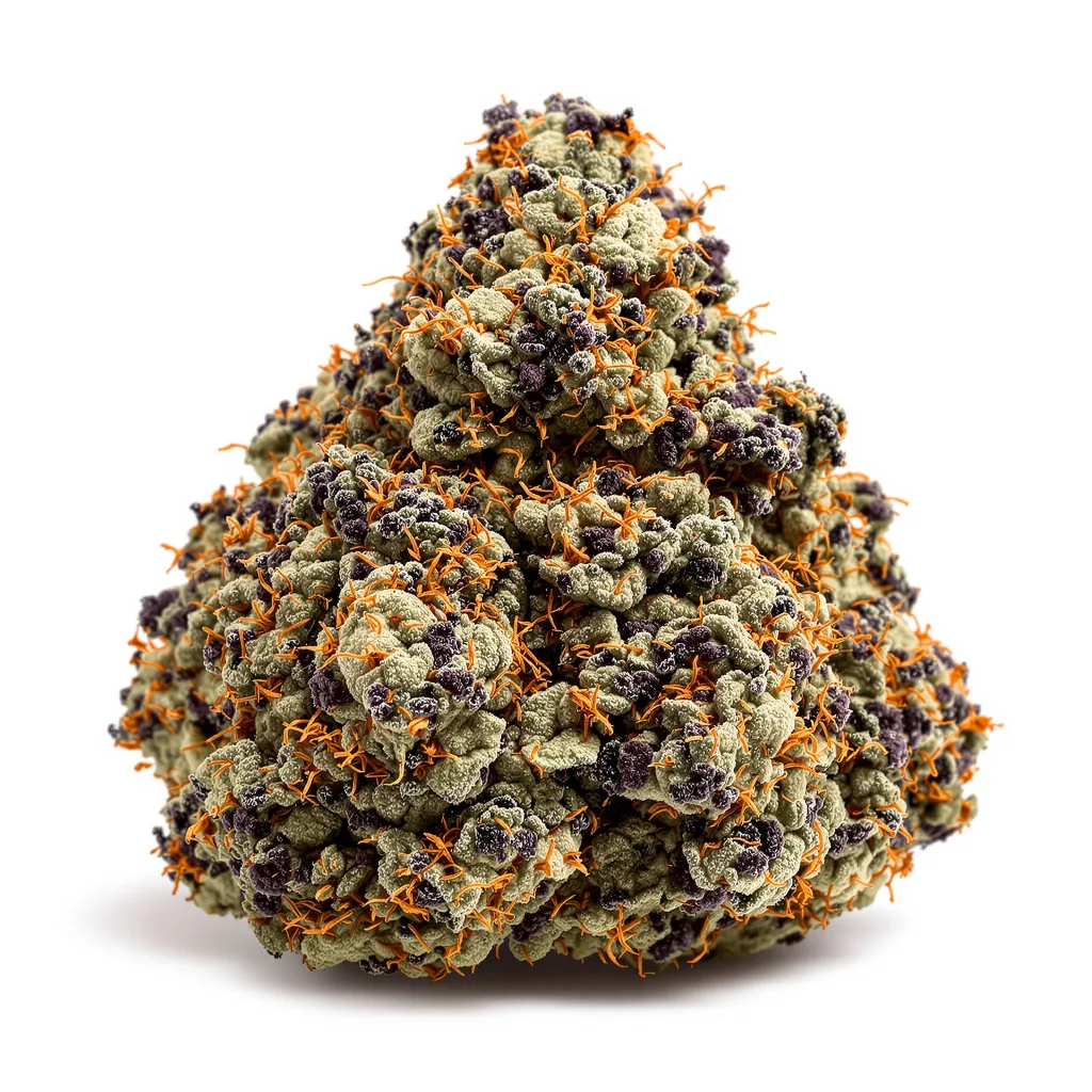 Everlast 80% indica / 20% sativa — flor con tricomas visibles