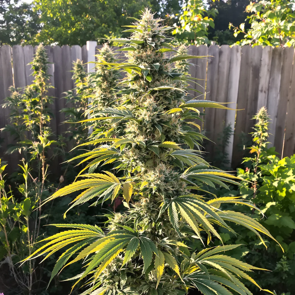 Exodus Cheese 50% indica / 50% sativa — flor con tricomas visibles