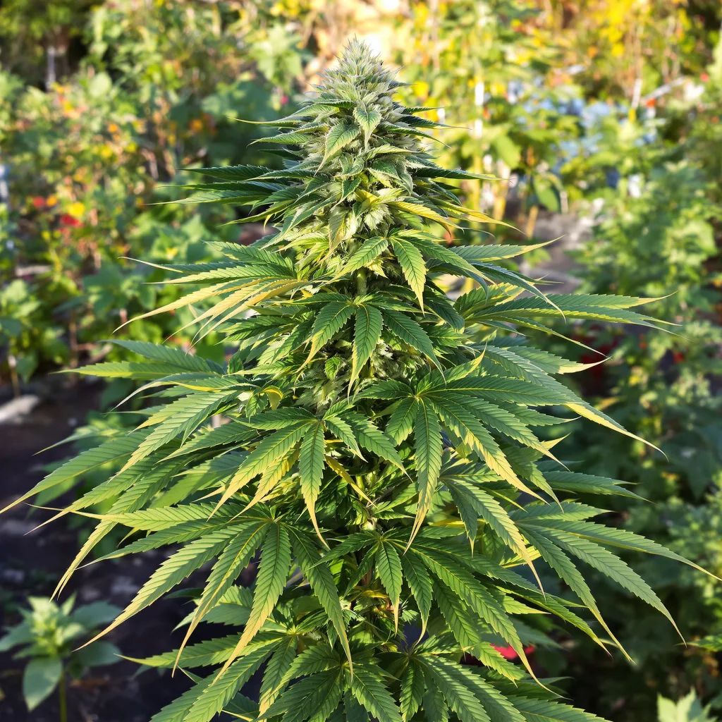 Extreme OG 70% indica / 30% sativa — flor con tricomas visibles