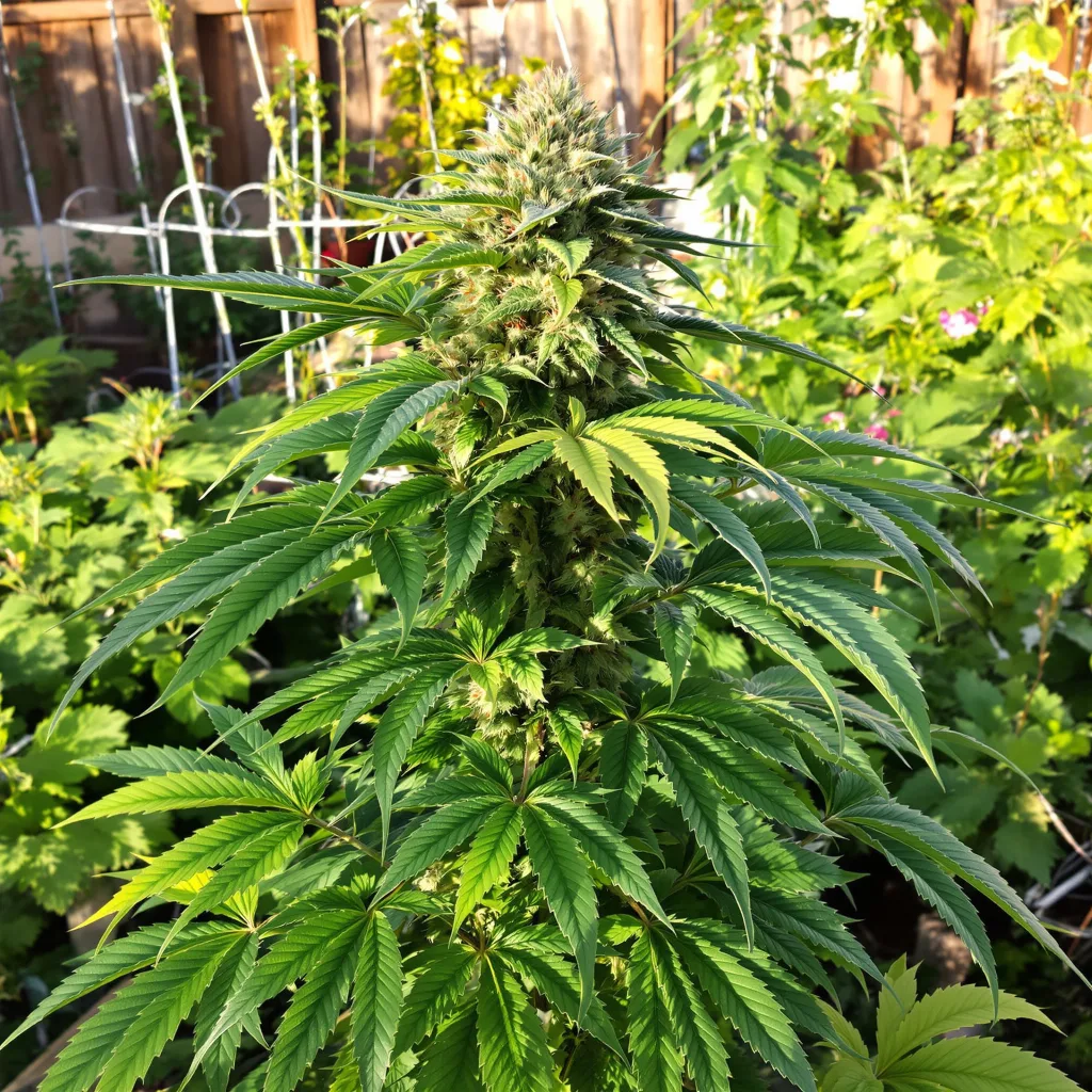 Fat Purple 74% indica / 26% sativa — flor con tricomas visibles