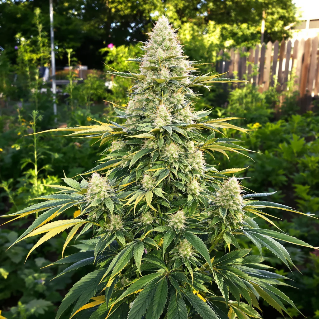 Faygo Red Pop 40% indica / 60% sativa — flor con tricomas visibles