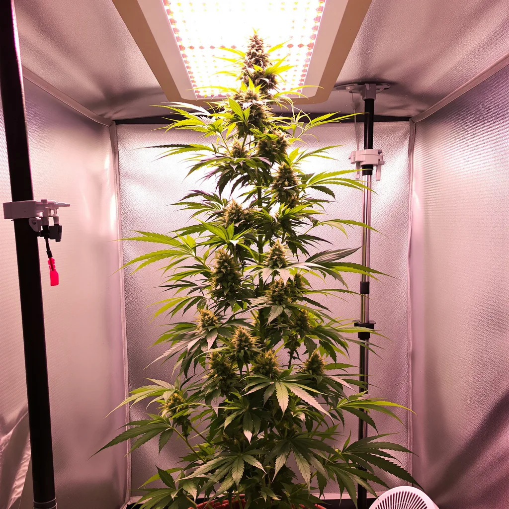 Planta de cannabis Flying Princess en fase de floración — 150-200 cm feminizada