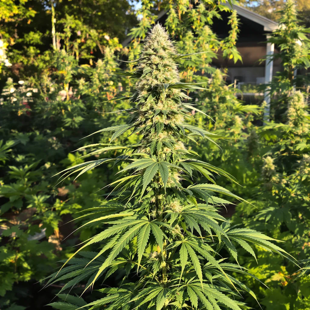 Flying Princess 18% indica / 82% sativa — flor con tricomas visibles