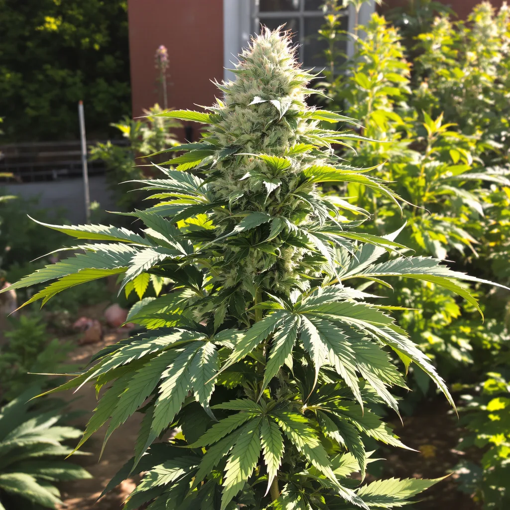 Forbidden Fruit 70% indica / 30% sativa — flor con tricomas visibles